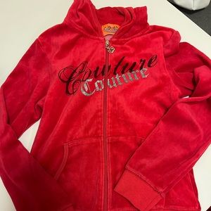 Juicy Couture Red Sweatsuit Size Medium